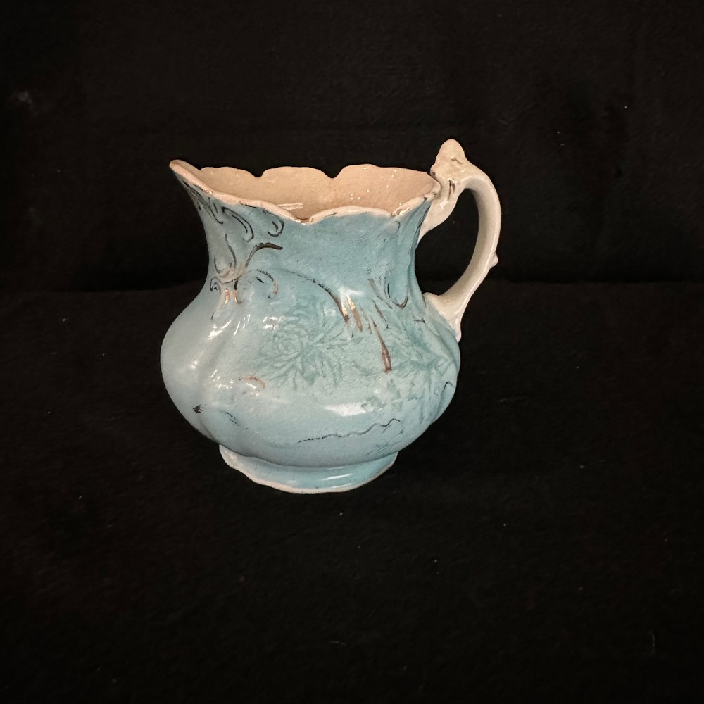 Antique Dresden , semi porcelain creamer/ pitcher